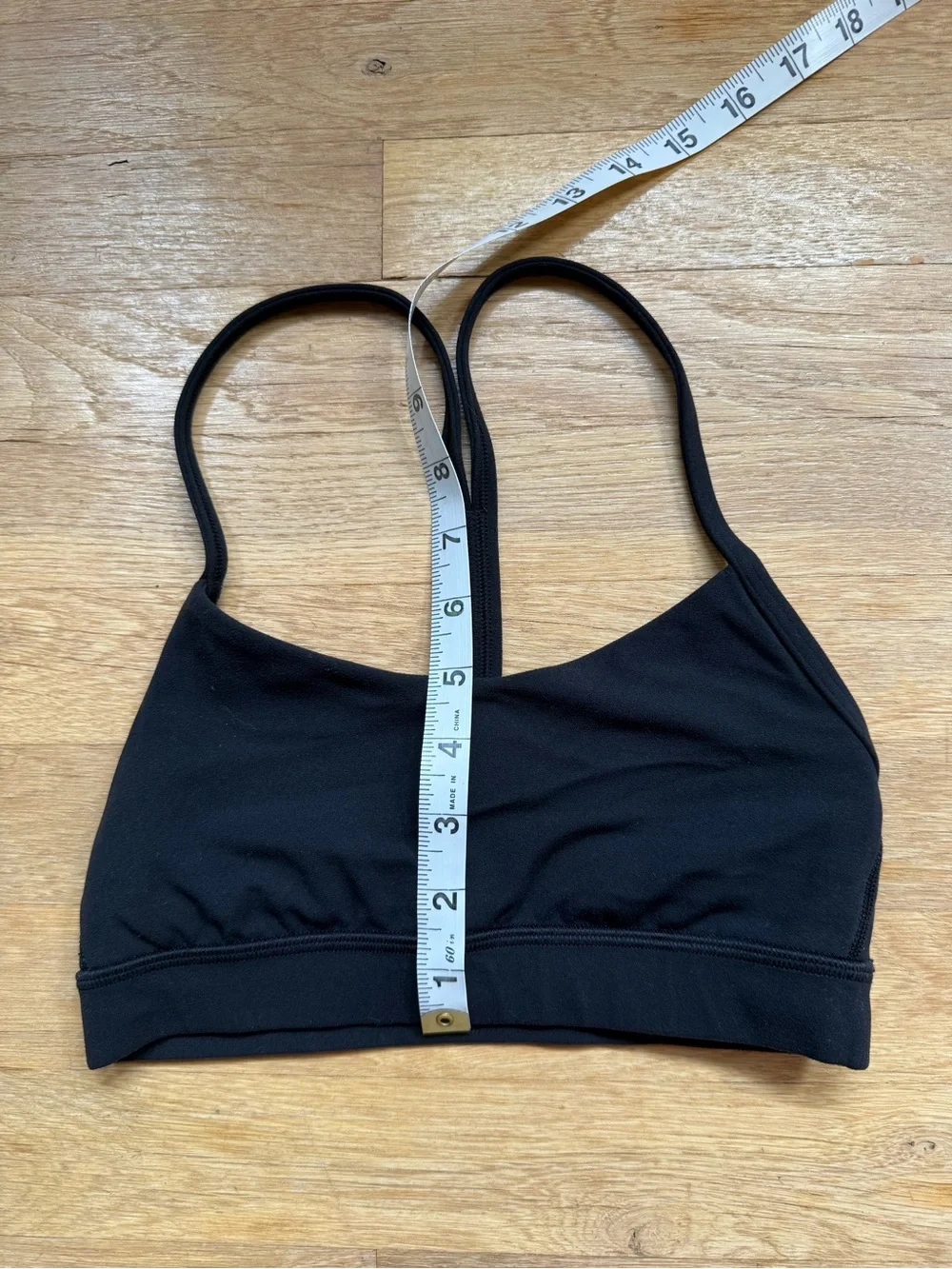 Lululemon Black Flow Y Bra Size 2